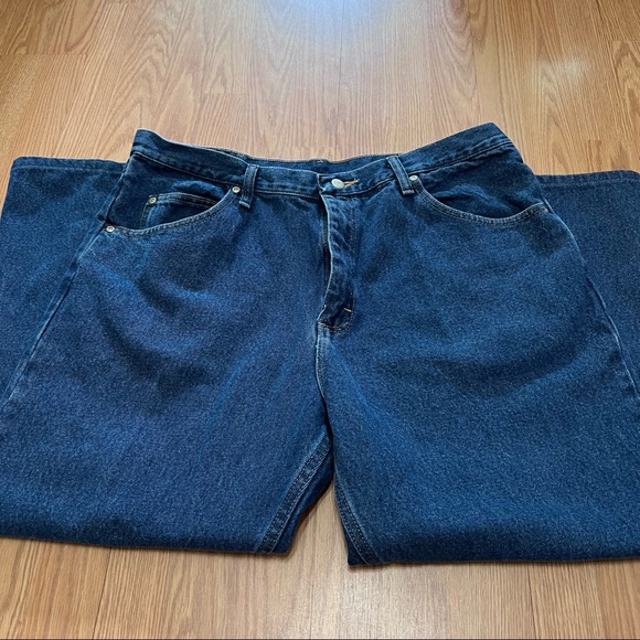 Wrangler Mens Relaxed Fit Blue Jean Size 38x30 - Picture 8 of 11